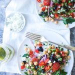 Greek Chickpea Salad with Lemony Dill Dressing | EARTH & OVEN