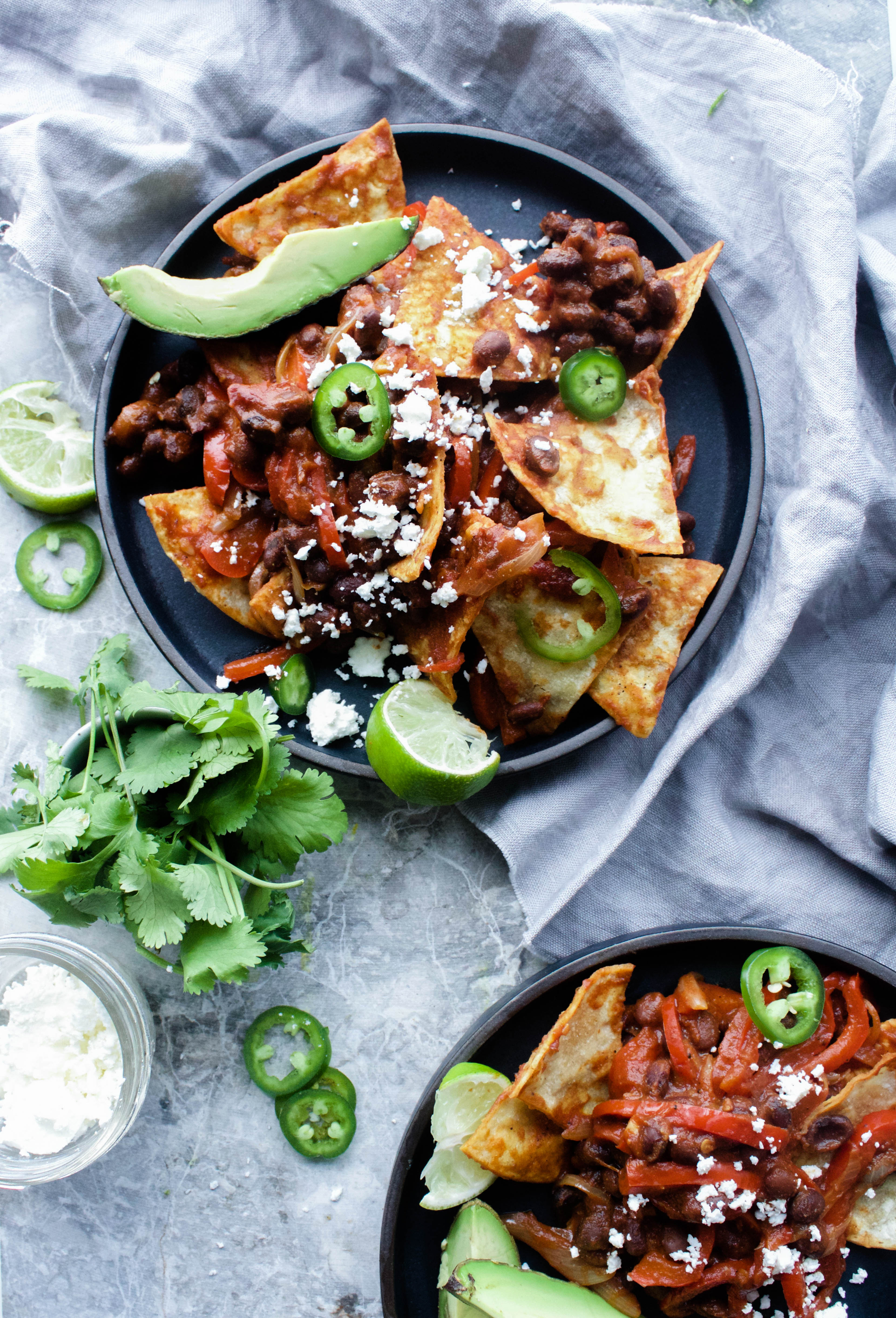 Chipotle Black Bean Chilaquiles | Earth & Oven