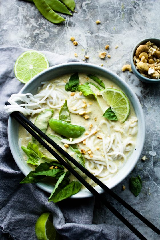 The Creamiest Vegan Thai Green Curry | Earth & Oven