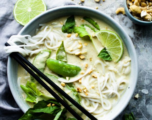 The Creamiest Vegan Thai Green Curry | Earth & Oven