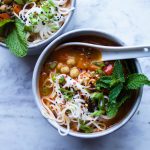 Red Thai Curry Chickpea Noodle Soup - Earth & Oven