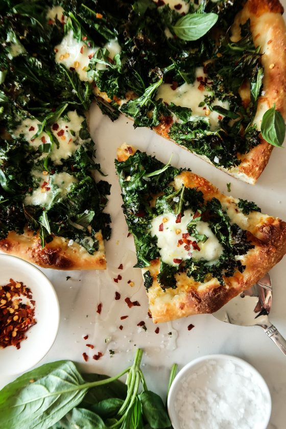 Crispy Kale and Burrata Pizza | Earth & Oven