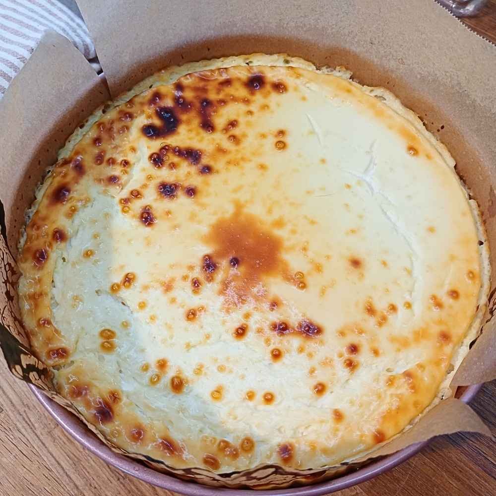 Baked cottage cheese cake