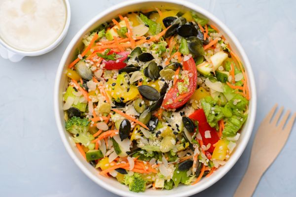 tofu bahn mi salad