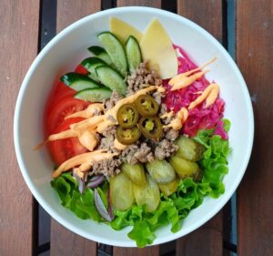 healthy burger bowl recipe