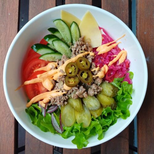 healthy burger bowl recipe