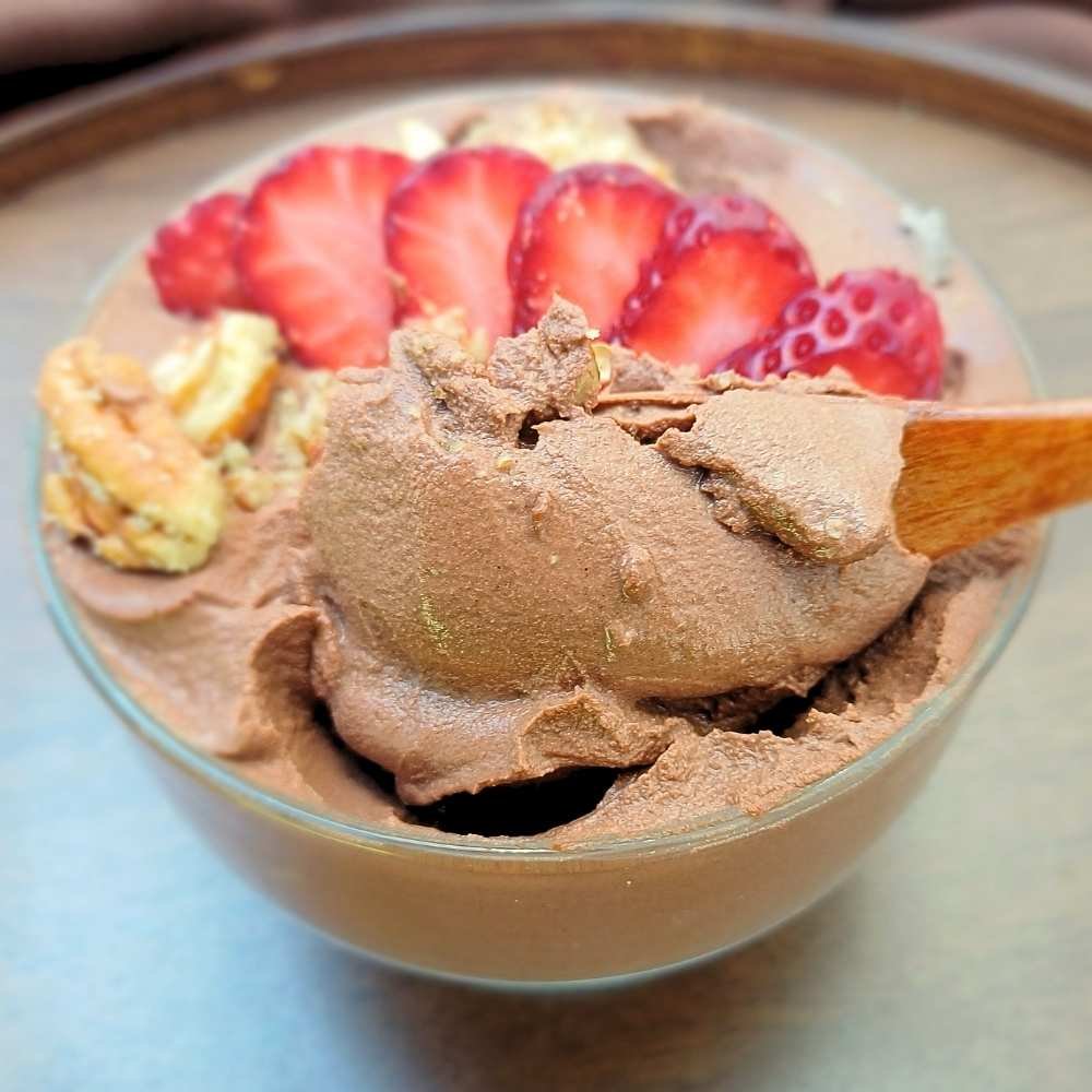 Cottage cheese chocolate mousse