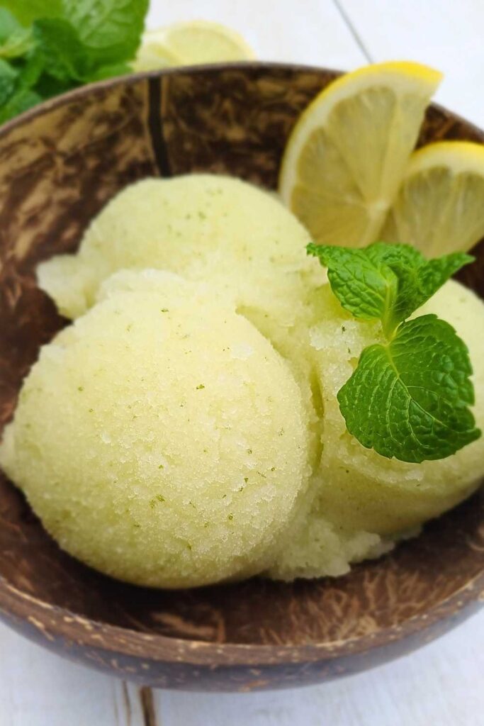 Lemon Ninja Creami sorbet