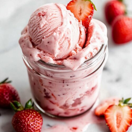 strawberry cottage cheese ninja creami ice cream