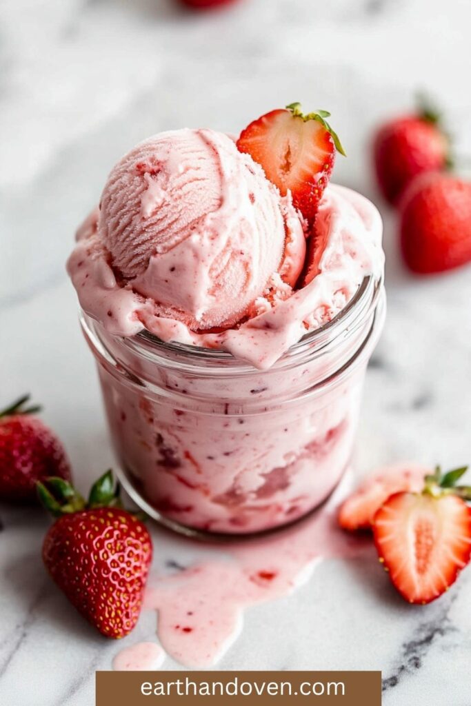 strawberry cottage cheese ninja creami ice cream