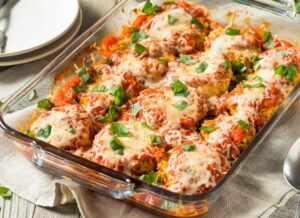 keto chicken parmesan casserole