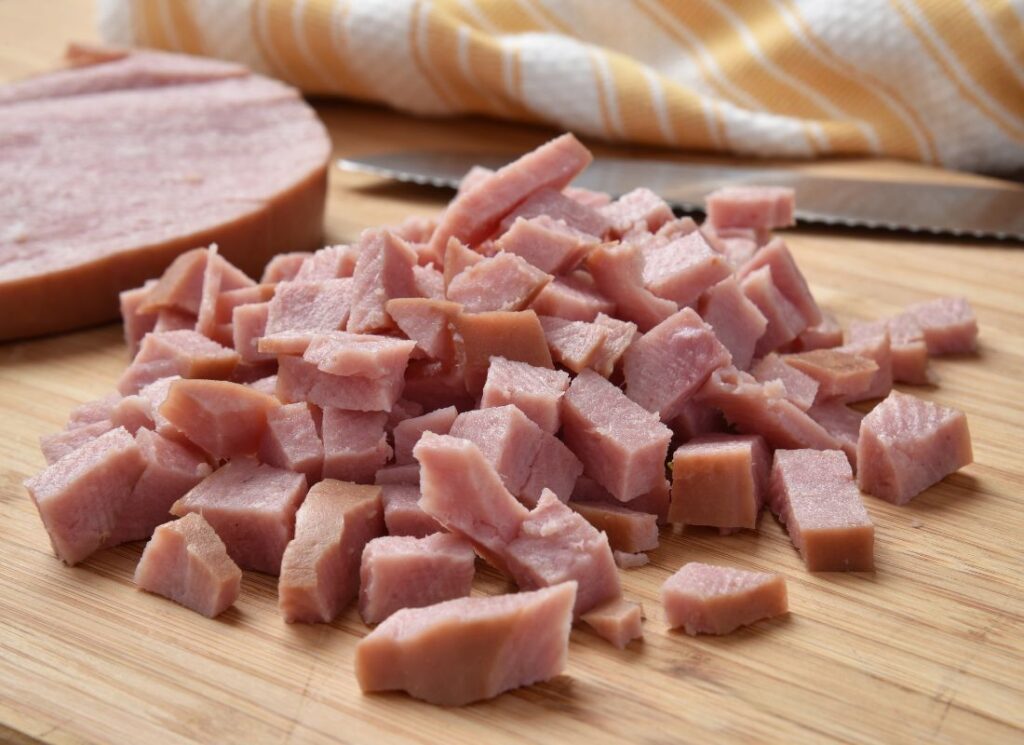 diced ham