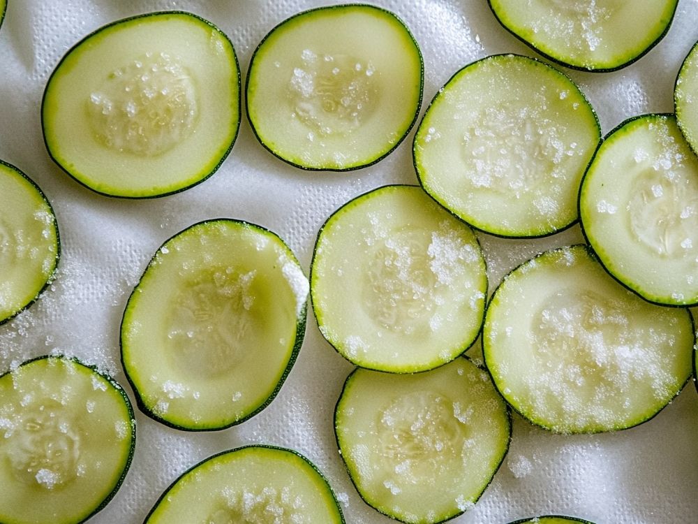 how to get moisture out of zucchini