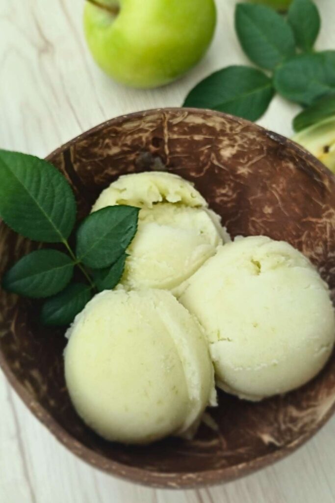 Green apple sorbet