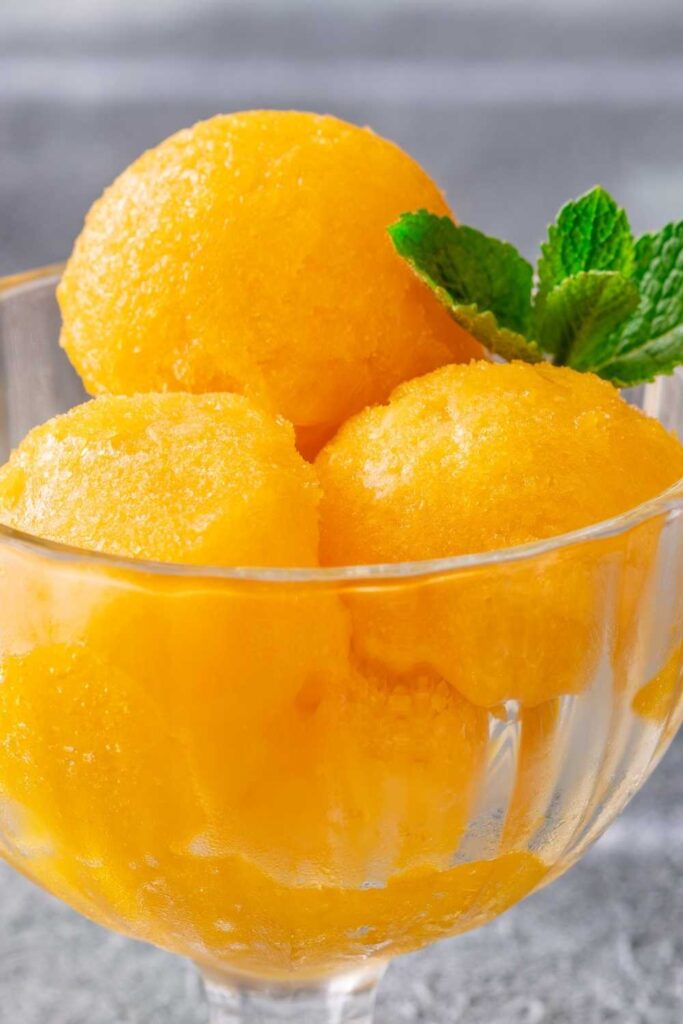 Ninja Creami mango sorbet