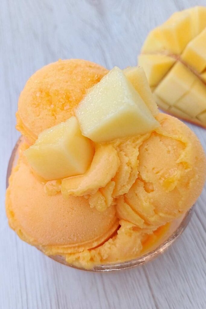 Mango sorbet