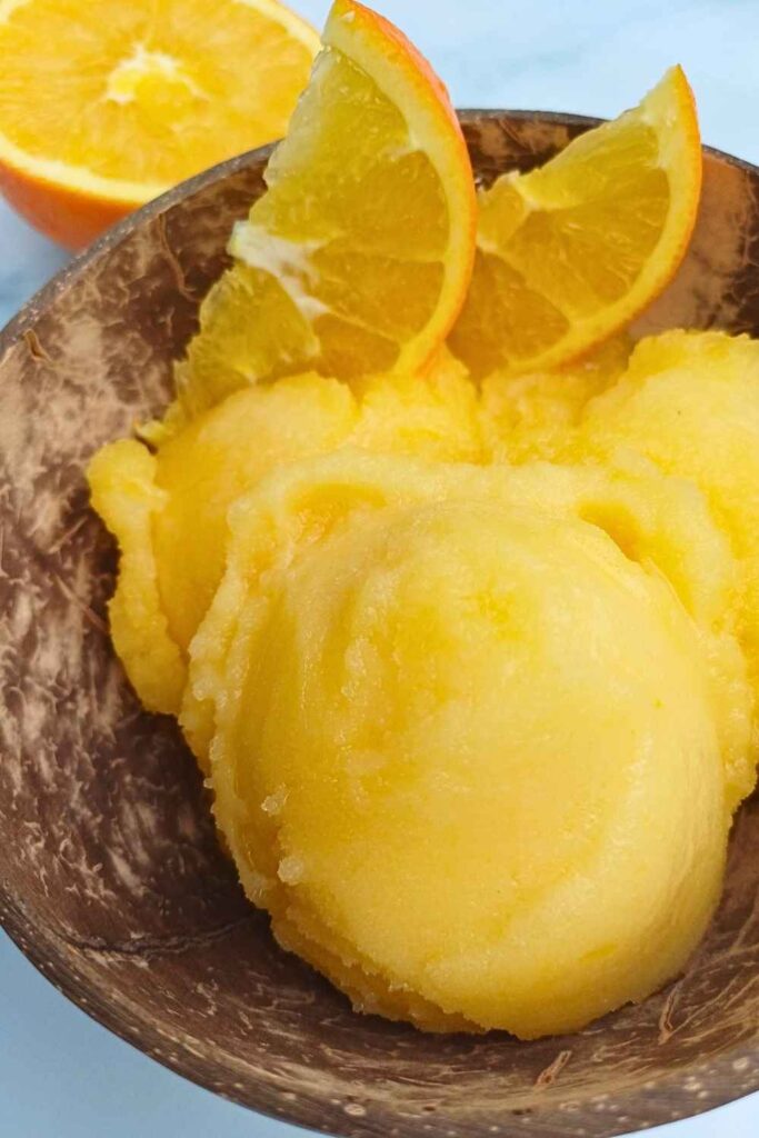 Orange sorbet
