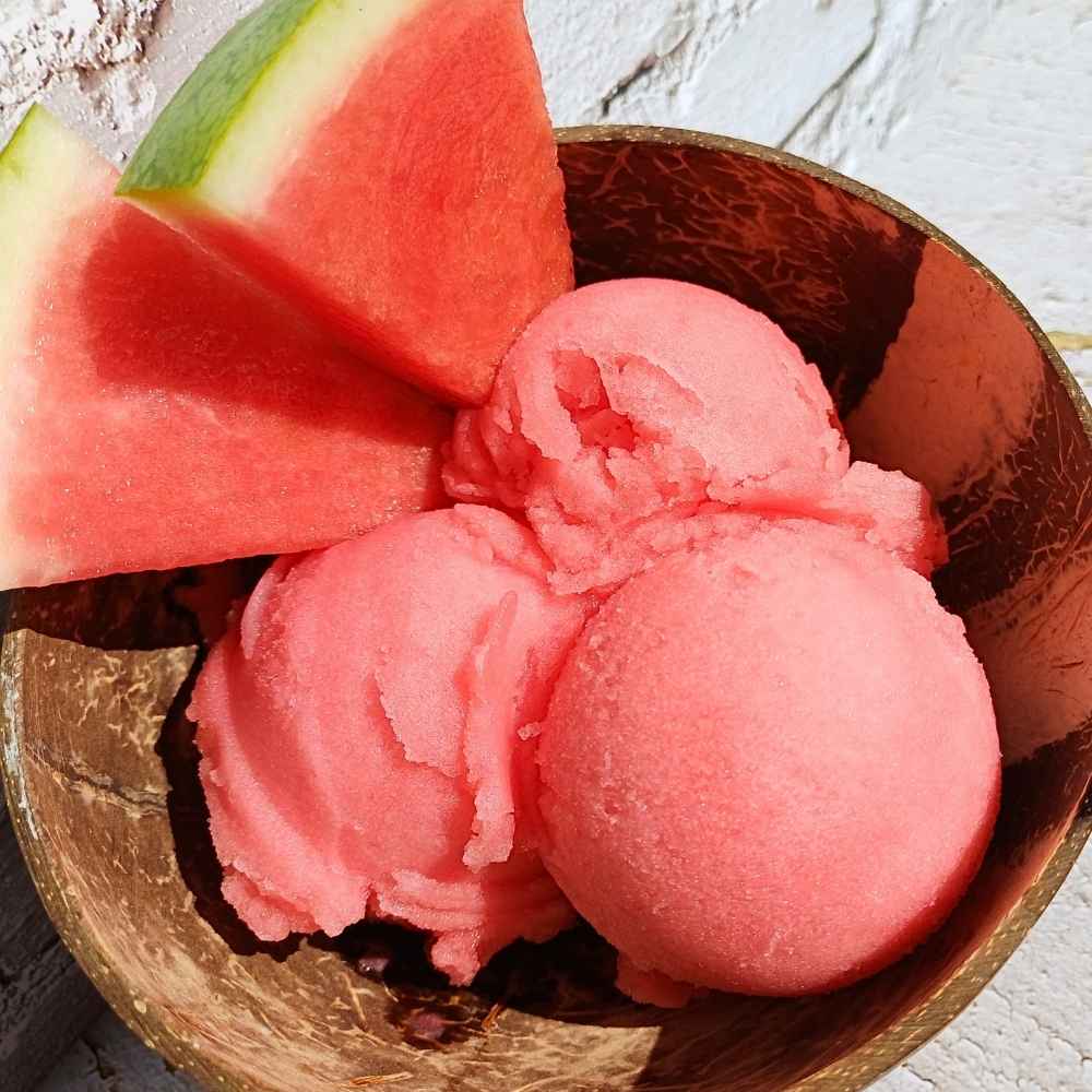 Watermelon sorbet sugar free