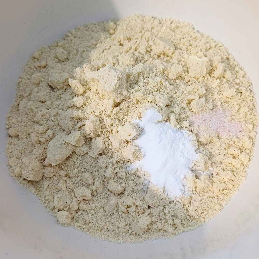 Almond flour with salt and baking soda