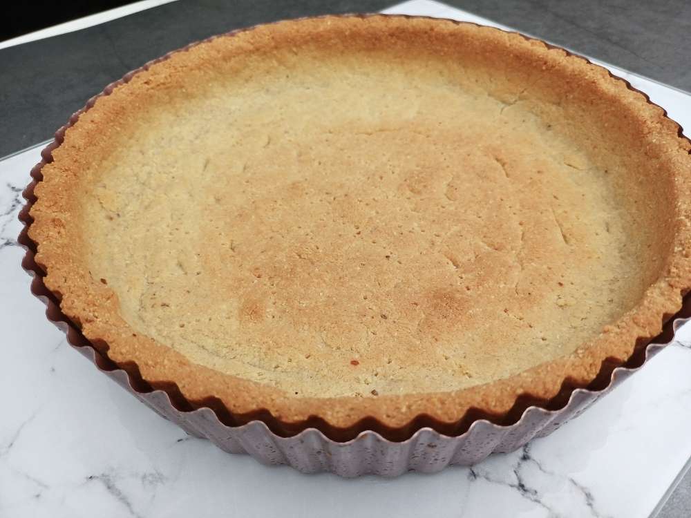 Homemade gluten free pie crust baked