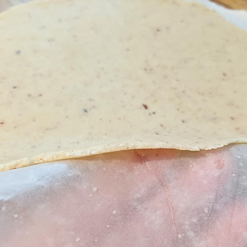 thickness of almond flour tortilla