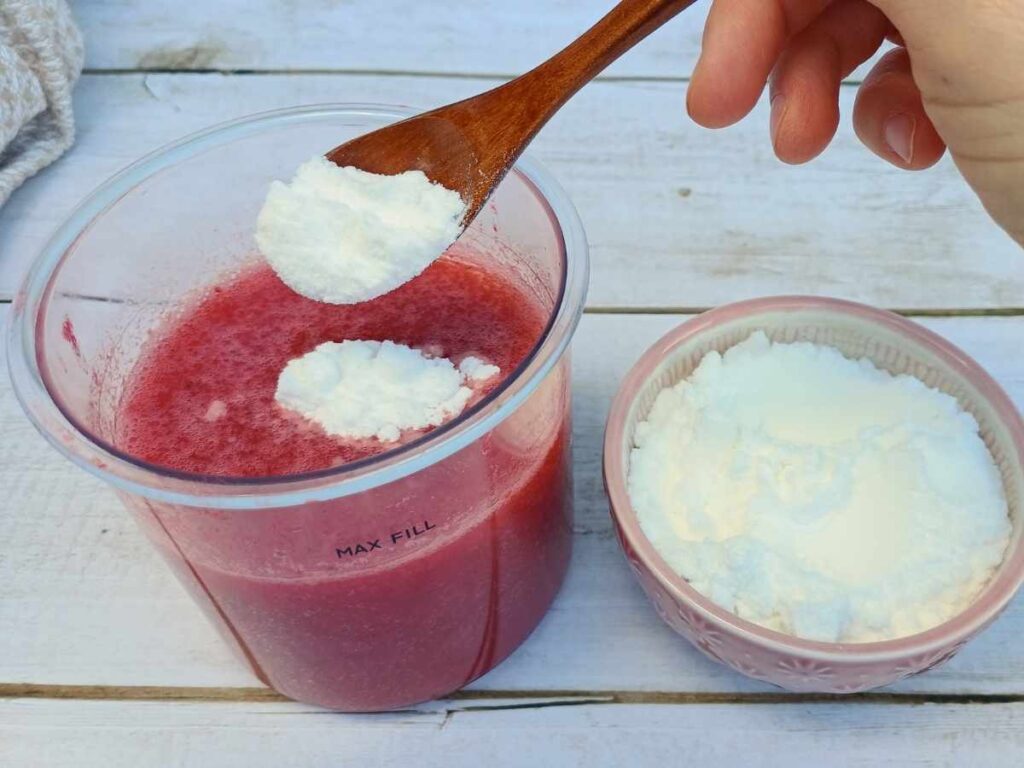 Adding allulose to Ninja creami strawberry sorbet