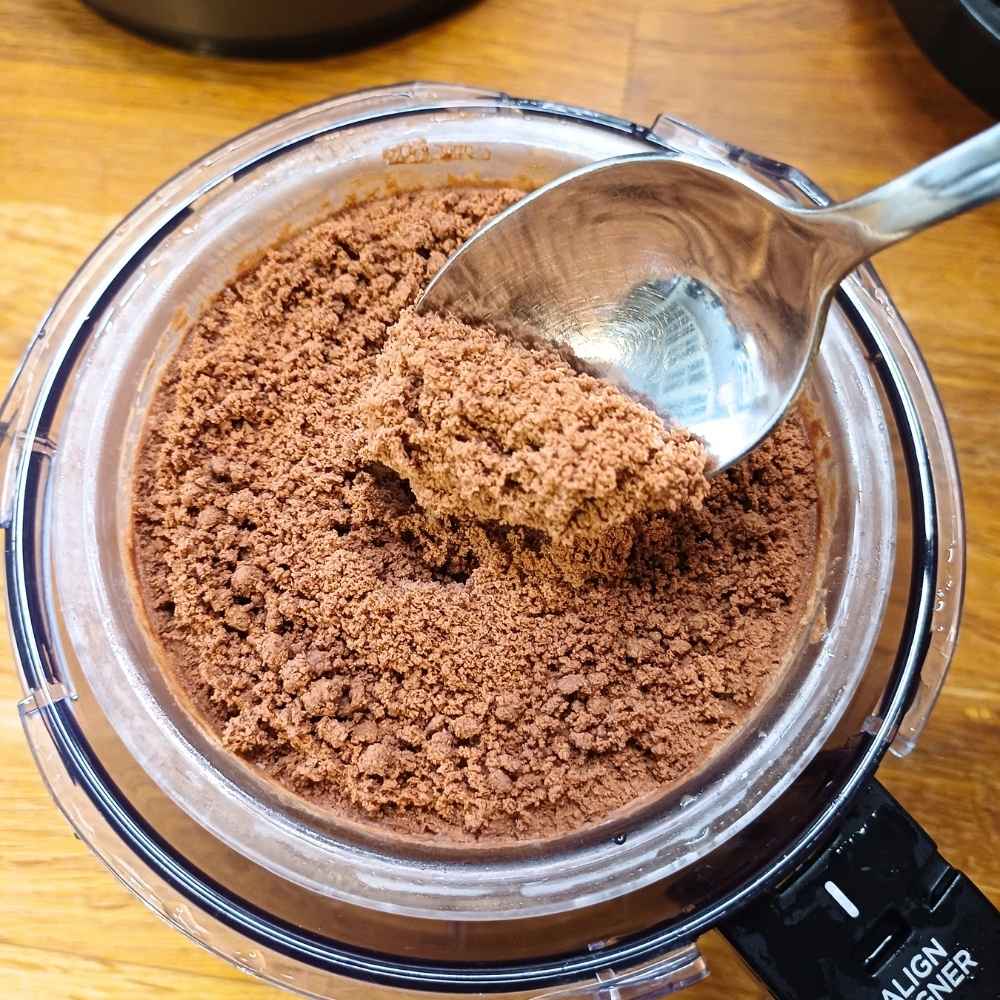 Ninja Creami ice cream crumbly