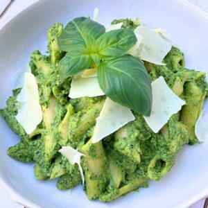 Pesto Inspired Cottage Cheese Pasta Sauce