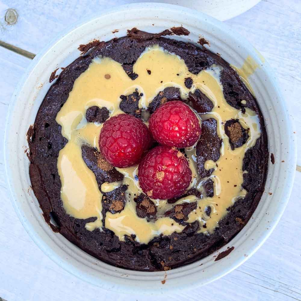 Chocolate Cottage Cheese Mug Cake