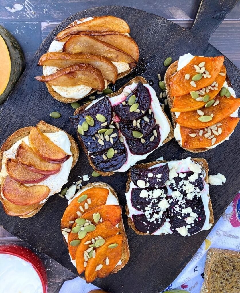 Fall edition cottage cheese on toast
