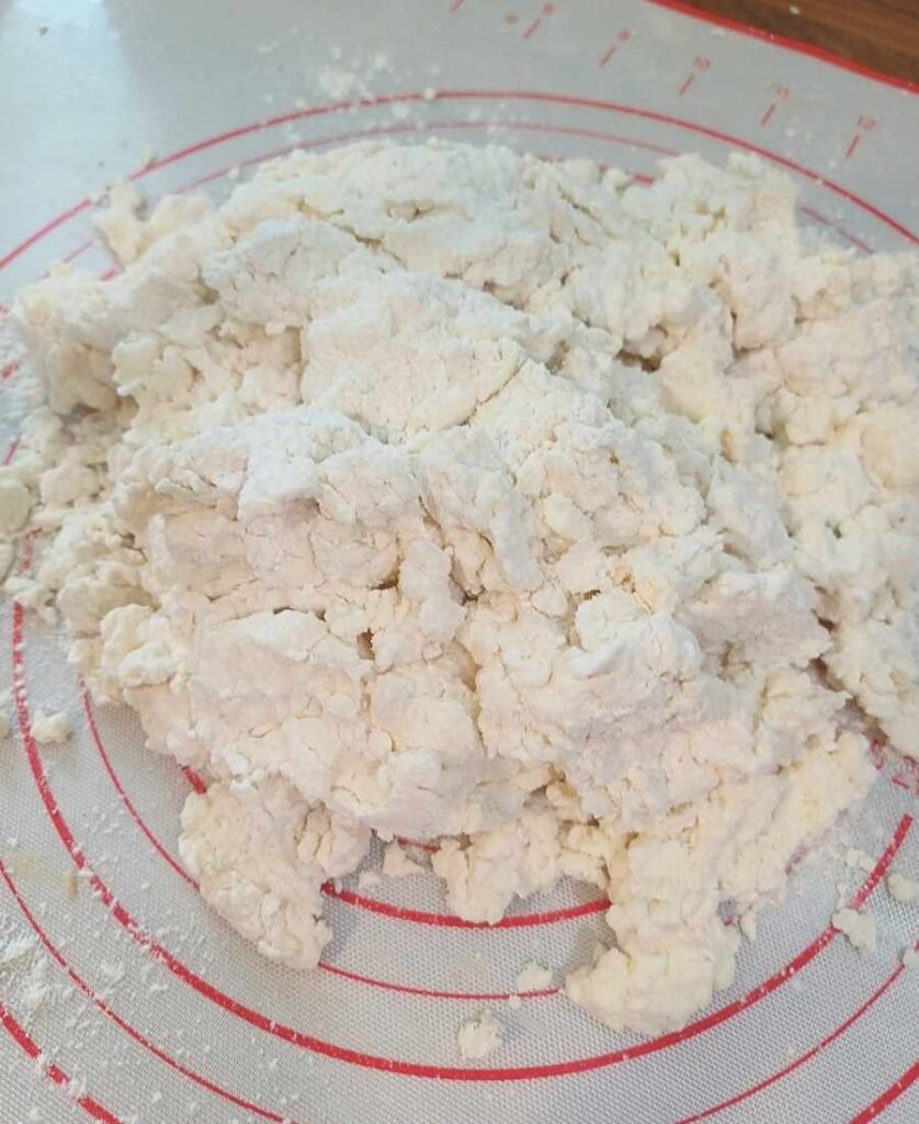 Dough on a table